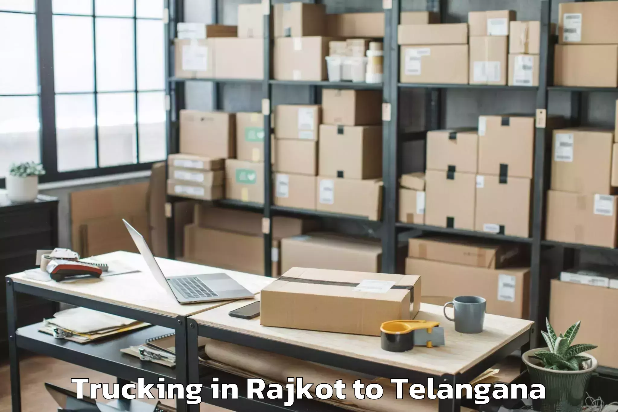 Trusted Rajkot to Karimnagar Trucking